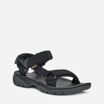 Teva Terra Fi 5 Universal - Men's Teva Sandals - Black / Grey | India (KJEO07816)